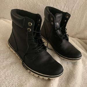 Timberland Brookton Lace Up Black Boots